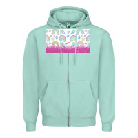 Seafoam doodle doodle rainbow Zipper Hoodie - TumblerDesignByShophia