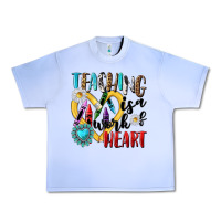 Grape Ice teaching is a work of heart Urban Heavy Tee - NancyCooperArtShop