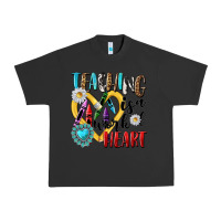Pigment Black teaching is a work of heart Urban Heavy Tee - NancyCooperArtShop