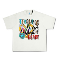 Pistachio teaching is a work of heart Urban Heavy Tee - NancyCooperArtShop