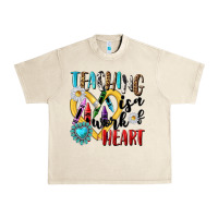 Sandshell teaching is a work of heart Urban Heavy Tee - NancyCooperArtShop