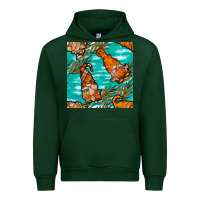 Forest Green fall gnomes seamless pattern Urban Hoodie - BundleAndBundleShop