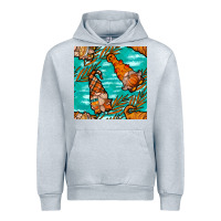 Heather Grey fall gnomes seamless pattern Urban Hoodie - BundleAndBundleShop