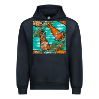 Navy fall gnomes seamless pattern Urban Hoodie - BundleAndBundleShop