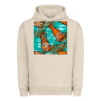 Pigment French Oak fall gnomes seamless pattern Urban Hoodie - BundleAndBundleShop