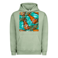 Pigment Oil Green fall gnomes seamless pattern Urban Hoodie - BundleAndBundleShop