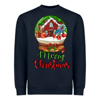 Navy Merry Christmas Heavyweight Sweatshirt - LillyAllenDesigns
