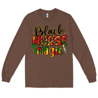 Chestnut black nurse magic Long Sleeve Tee - LillyAllenDesigns