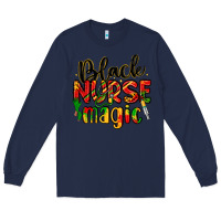 Navy black nurse magic Long Sleeve Tee - LillyAllenDesigns