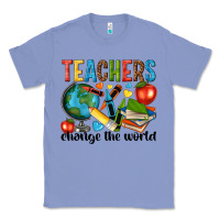 Colony Blue teachers change the world Classic Tee - NancyCooperArtShop