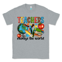 Heather Grey teachers change the world Classic Tee - NancyCooperArtShop