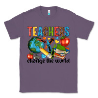 Lavender teachers change the world Classic Tee - NancyCooperArtShop