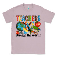 Lilac teachers change the world Classic Tee - NancyCooperArtShop