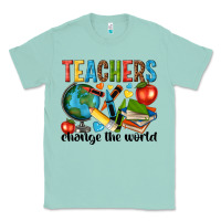 Seafoam teachers change the world Classic Tee - NancyCooperArtShop