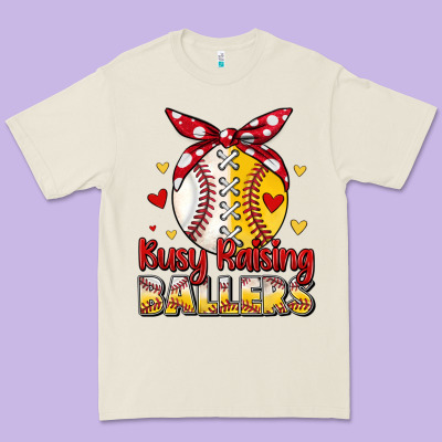 Busy Raising Ballers Premium Tee Designed By Jahusdesignshop