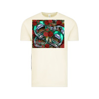 Vintage Arctic floral american football  helmet Vintage Tee - NancyCooperArtShop