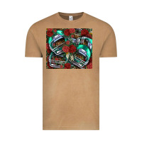 Vintage Camel floral american football  helmet Vintage Tee - NancyCooperArtShop