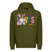 Army Green Oh how he loves us Easter Day Premium Hoodie - HowdyJamesFarm