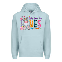 Blue Mist Oh how he loves us Easter Day Premium Hoodie - HowdyJamesFarm
