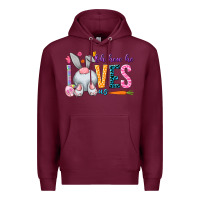 Burgundy Oh how he loves us Easter Day Premium Hoodie - HowdyJamesFarm