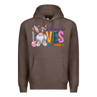 Coffee Oh how he loves us Easter Day Premium Hoodie - HowdyJamesFarm