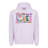 Lilac Oh how he loves us Easter Day Premium Hoodie - HowdyJamesFarm
