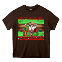 Chocolate Brown feliz navidad spanish christmas santa tumbler Heavy Core Tee - Jasminsmagicworld