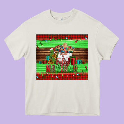 Feliz Navidad Spanish Christmas Santa Tumbler Heavy Core Tee Designed By Jasminsmagicworld