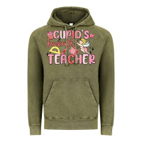 Vintage Olive cupid's favorite teacher Vintage Hoodie - MaliasSmallBusiness
