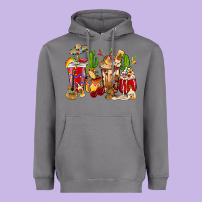 Cino De Mayo Coffee Cups Mexico Heavyweight Hoodie Designed By Howdyjamesfarm