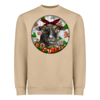 Mushroom christmas dorper sheep Heavyweight Sweatshirt - LillyAllenDesigns