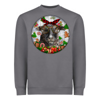 Storm christmas dorper sheep Heavyweight Sweatshirt - LillyAllenDesigns