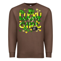 Chestnut lucky girl st. patricks day Premium Sweatshirt - HowdyJamesFarm