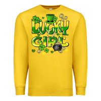 Lemon lucky girl st. patricks day Premium Sweatshirt - HowdyJamesFarm