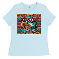 Baby Blue nurse hearts Ladies Tee - Jasminsmagicworld