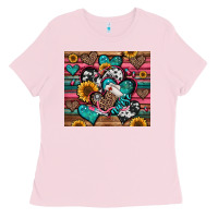 Bubblegum Pink nurse hearts Ladies Tee - Jasminsmagicworld