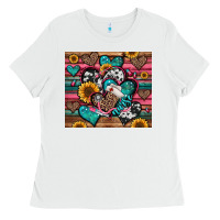 White nurse hearts Ladies Tee - Jasminsmagicworld