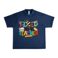 Navy tired as a teacher Urban Heavy Tee - NancyCooperArtShop