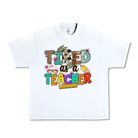 White tired as a teacher Urban Heavy Tee - NancyCooperArtShop