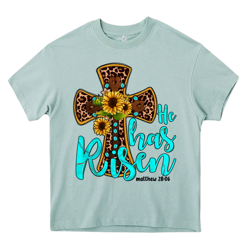 He Has Risen Heavy Core Tee by JahusDesignShop | Teevron