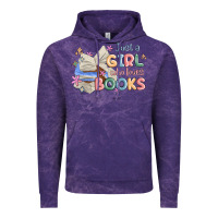 Cloud Purple just a girl who loves books Vintage Hoodie - MaliasSmallBusiness
