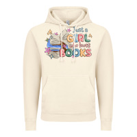 Vintage Artic just a girl who loves books Vintage Hoodie - MaliasSmallBusiness