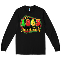 Black 1865 juneteenth Long Sleeve Tee - LillyAllenDesigns
