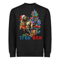 Black Tree Rex T-Rex Heavyweight Sweatshirt - LillyAllenDesigns