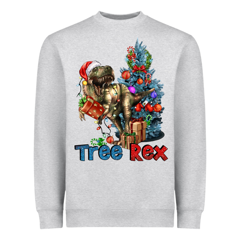 Tree Rex T-rex Heavyweight Sweatshirt by LillyAllenDesigns | Teevron