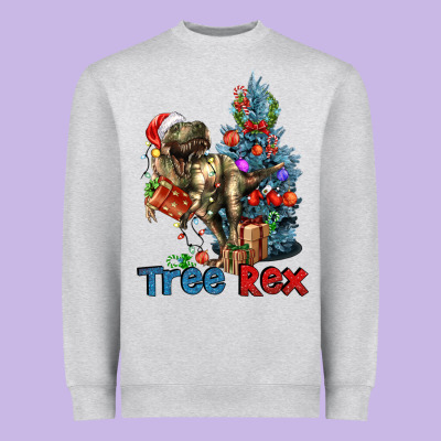 Tree Rex T-rex Heavyweight Sweatshirt Designed By Lillyallendesigns