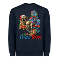 Navy Tree Rex T-Rex Heavyweight Sweatshirt - LillyAllenDesigns
