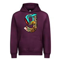 Mauve Wine farm life alphabet lowercase letters g Urban Hoodie - BundleAndBundleShop