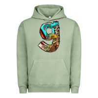 Pigment Oil Green farm life alphabet lowercase letters g Urban Hoodie - BundleAndBundleShop