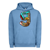 Pigment Pebble Blue farm life alphabet lowercase letters g Urban Hoodie - BundleAndBundleShop